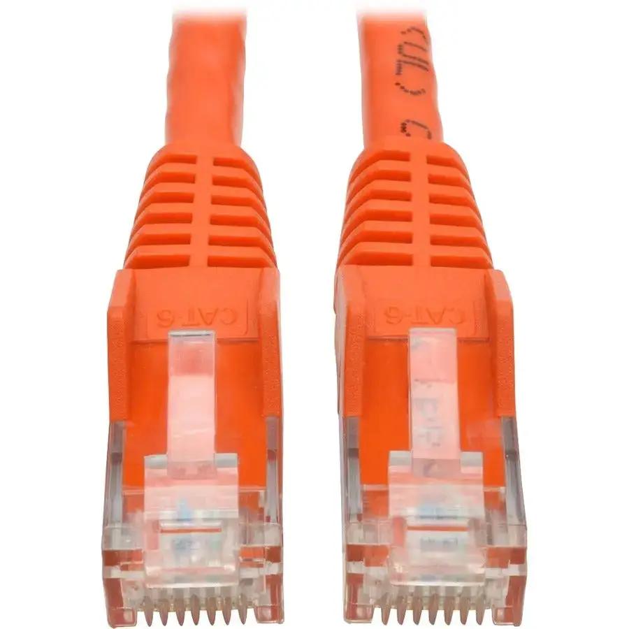 Eaton Tripp Lite Series Cat6 Gigabit Snagless Molded Ethernet Patch Cable, 1 ft, Orange by Eaton Corporation