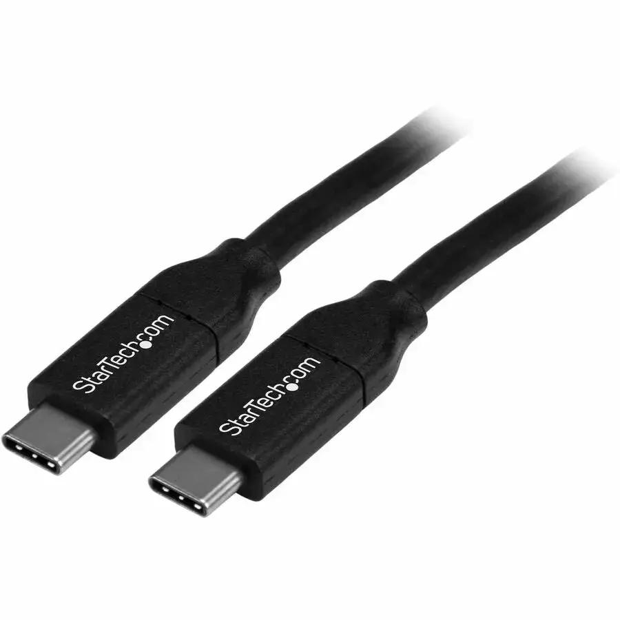 StarTech.com 13ft USB-C Fast Charging Cable with USB Power Delivery – 100W, 5A, USB 2.0, Black by StarTech.com