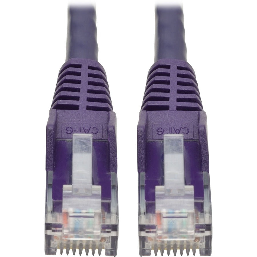 Tripp Lite by Eaton N201-015-PU Cat6 Gigabit Snagless Molded Ethernet Patch Cable – 15 ft, Purple