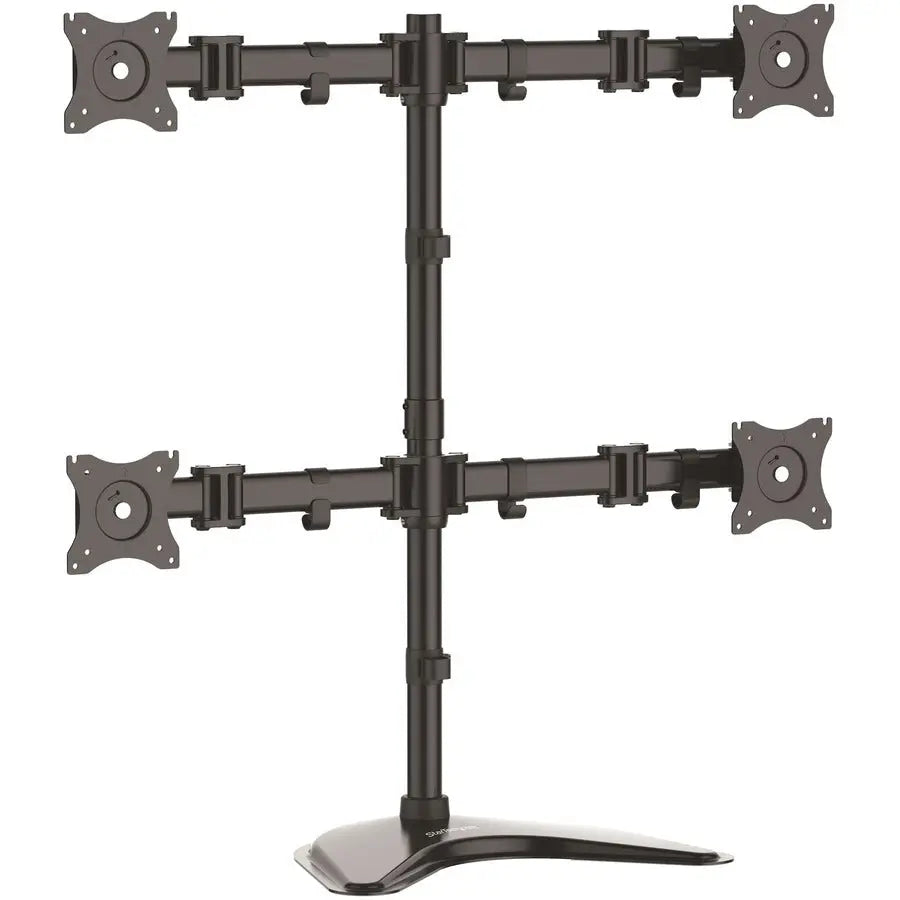 StarTech.com ARMBARQUAD Quad Monitor Stand with Crossbars – Steel Construction for Up to 27-Inch Displays