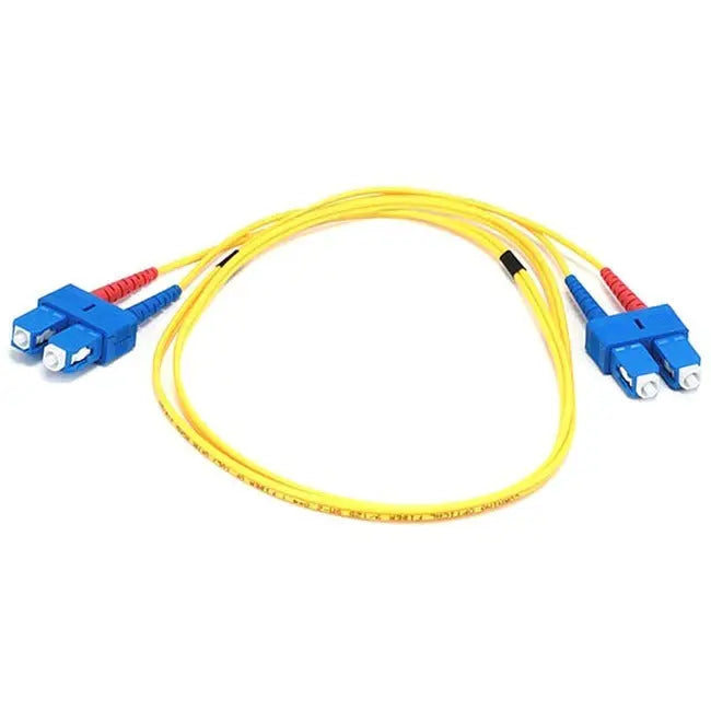 Monoprice Fiber Optic Cable SC/SC Single Mode Duplex - 1 Meter Yellow