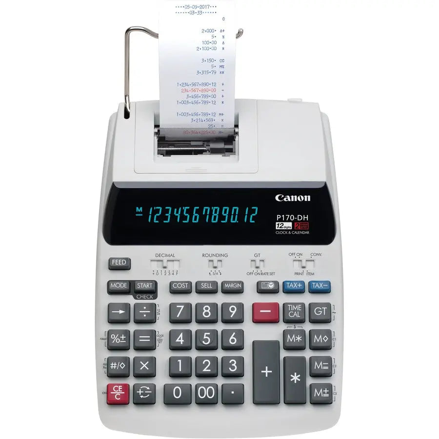Canon P170-DH-3 Desktop Printing Calculator with Business Functions