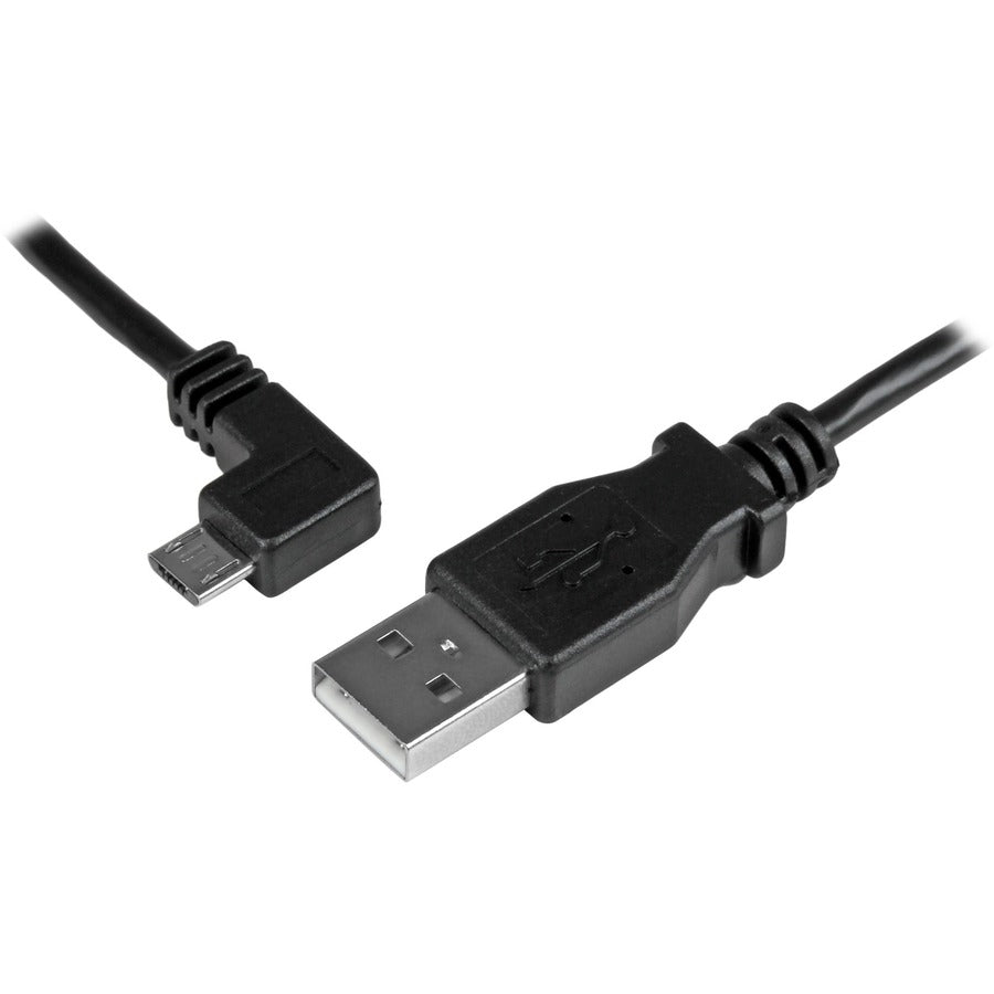 StarTech.com 0.5 m Left Angle Micro USB Cable - Charge and Sync Cable with 24 AWG Wire