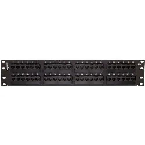 C2G Legrand Group 24-Port Cat6 110-Type Patch Panel for High-Performance Network Infrastructure by Legrand Group