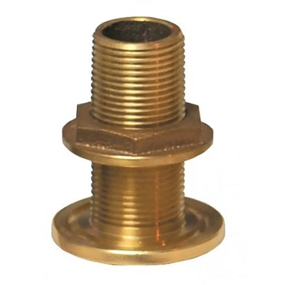 GROCO 2-1/2 inch Bronze Thru-Hull Fitting with Nut - Model TH-2500-W
