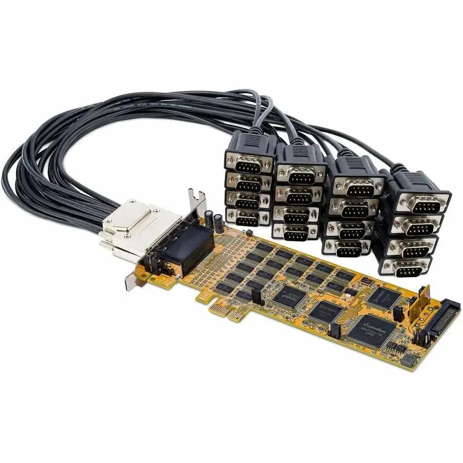 StarTech.com 16-Port PCI Express Serial Card PEX16S550LP with High-Speed RS232 Ports by StarTech.com