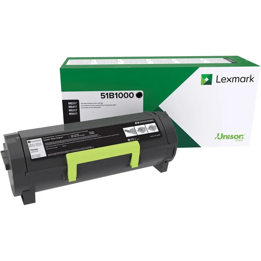 Xerox 51B1000 Lexmark Original Laser Toner Cartridge – Black for Lexmark MS317dn and More