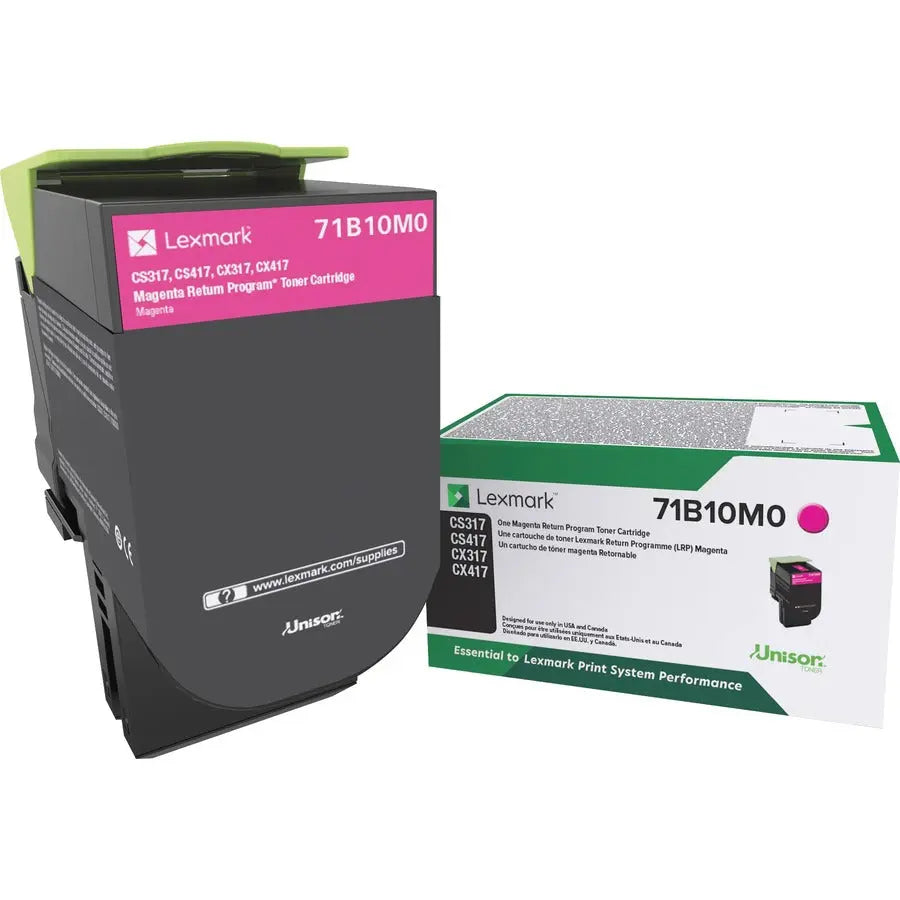 Lexmark Unison Original Magenta Laser Toner Cartridge (Part #71B10M0) for Lexmark CS Series Printers