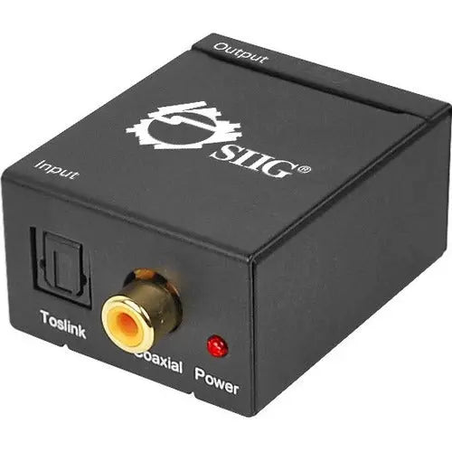 SIIG Digital to Analog Audio Converter CE-CV0011-S2 for Coaxial and Toslink Digital Audio to Stereo Output