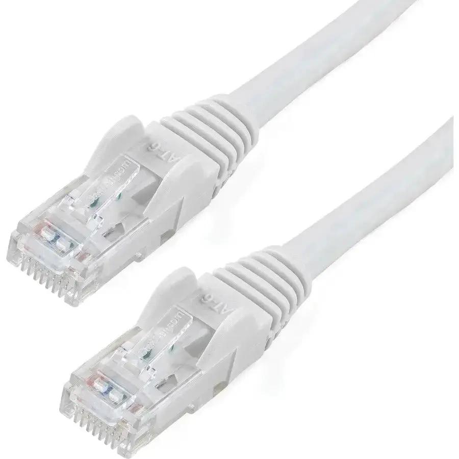 StarTech.com 8ft Cat6 Ethernet Patch Cable - White Snagless Gigabit Network Cable with 24 AWG Copper for High-Performance Connections by StarTech.com