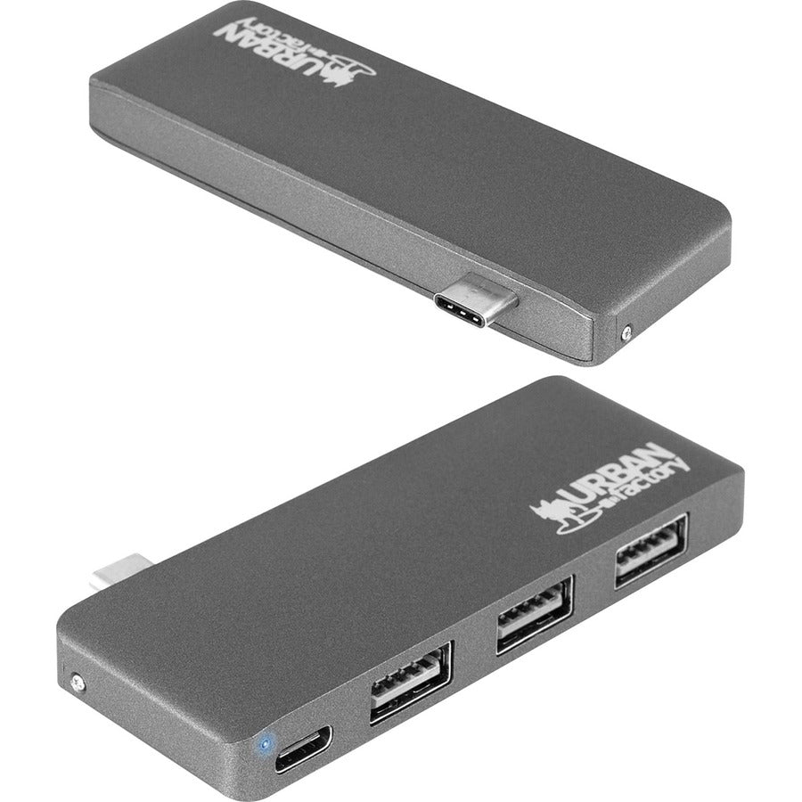 Urban Factory Hubee USB-C to 3-Port USB 2.0 Hub, TCH02UF