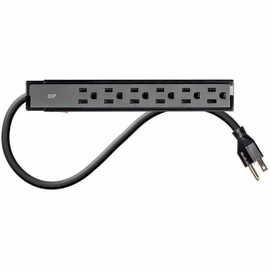 Monoprice Obsidian 15873 6-Outlet Surge Protector for Electronics and Home Office