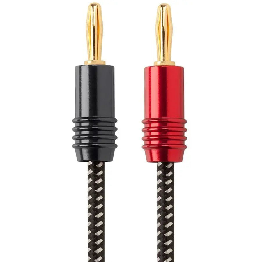 Monoprice Affinity Premium Braided Speaker Wire with Gold Plated Banana Plugs
