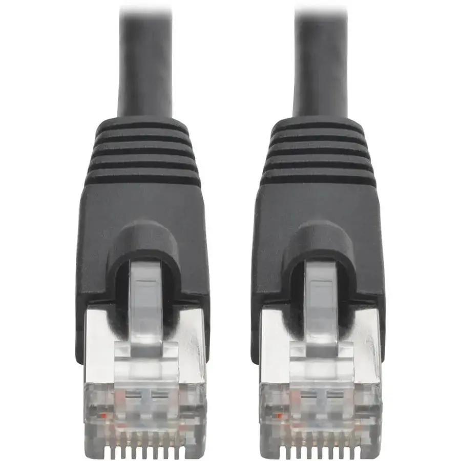 Eaton Tripp Lite Series Cat6a 10G Snagless Shielded STP Ethernet Cable (RJ45 M/M), 1 ft. Black by Eaton Corporation