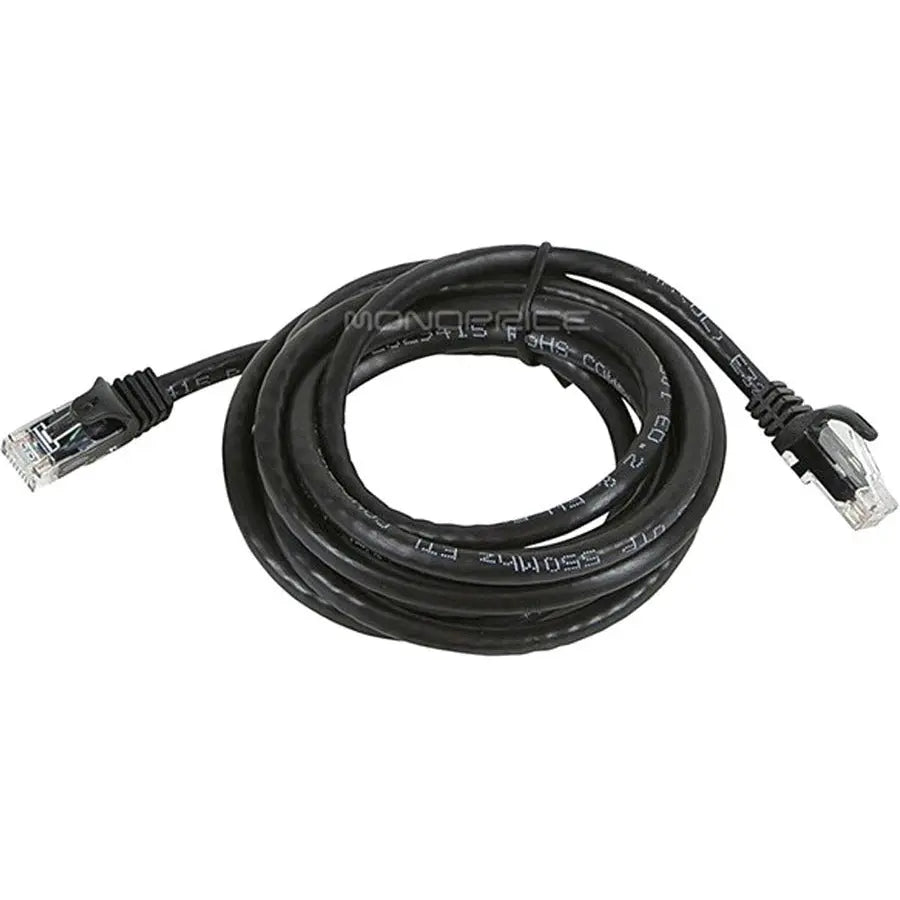 Monoprice FLEXboot Series Cat6 24AWG UTP Ethernet Network Patch Cable, 7ft – Black