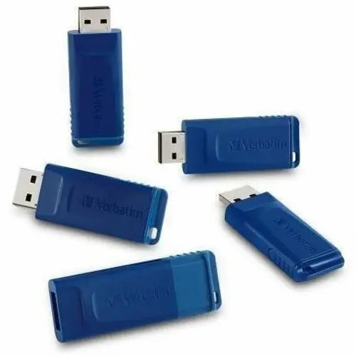 Verbatim America, LLC 16GB USB Flash Drive - 5 Pack, Blue