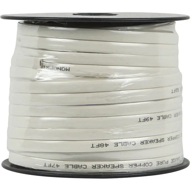 Monoprice Planate Series 16 AWG Pure Copper Flat Speaker Wire - 50 Feet