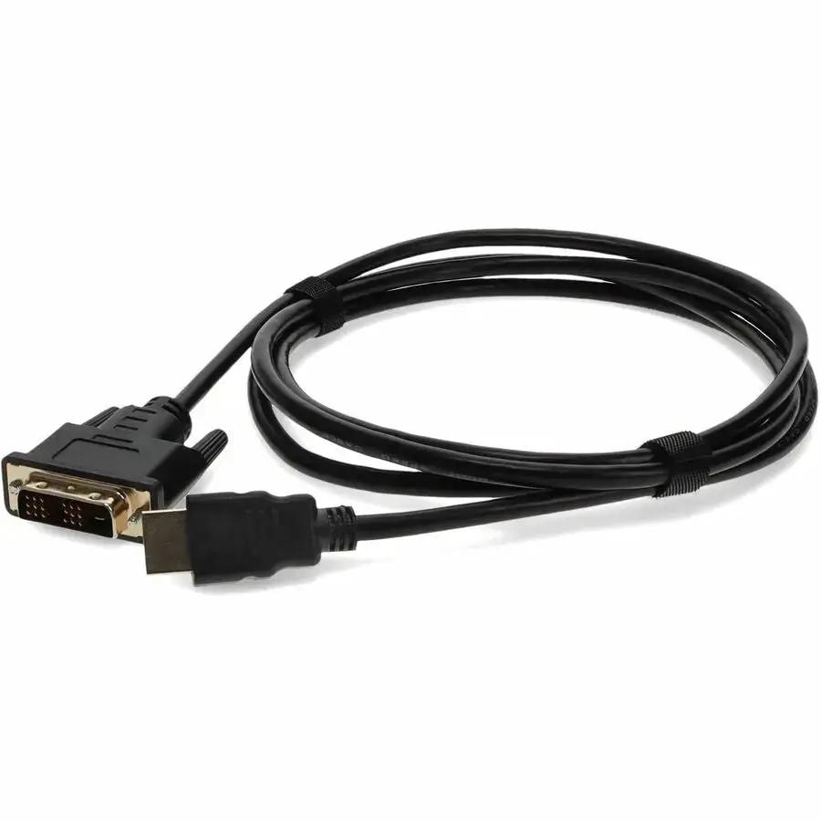 AddOn 5-Pack 6 ft HDMI to DVI-D Single Link Adapter Cables - Black, Supports WUXGA 1920x1200 Resolution by ADDON