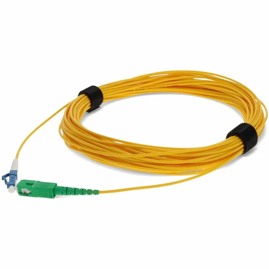 AddOn 15M ASC to LC Male Fiber Optic Patch Cable - OS2 Single-Mode, Yellow