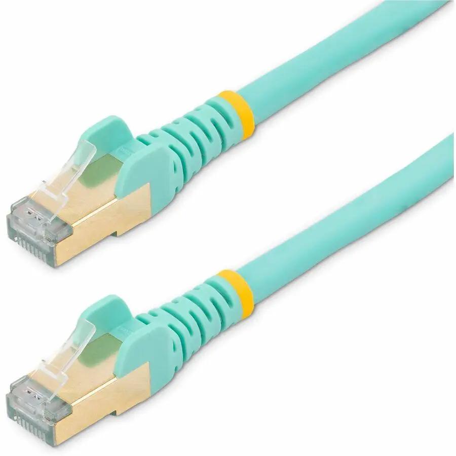 StarTech.com 20 ft. Cat6a Ethernet Patch Cable - Shielded (STP) for 10GbE Networks in Aqua by StarTech.com