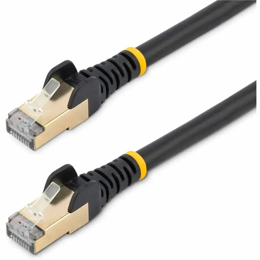 StarTech.com 2 ft. Shielded Cat6a Ethernet Patch Cable - Black, Snagless RJ45 Connectors, 10GbE Performance by STARTECH.COM