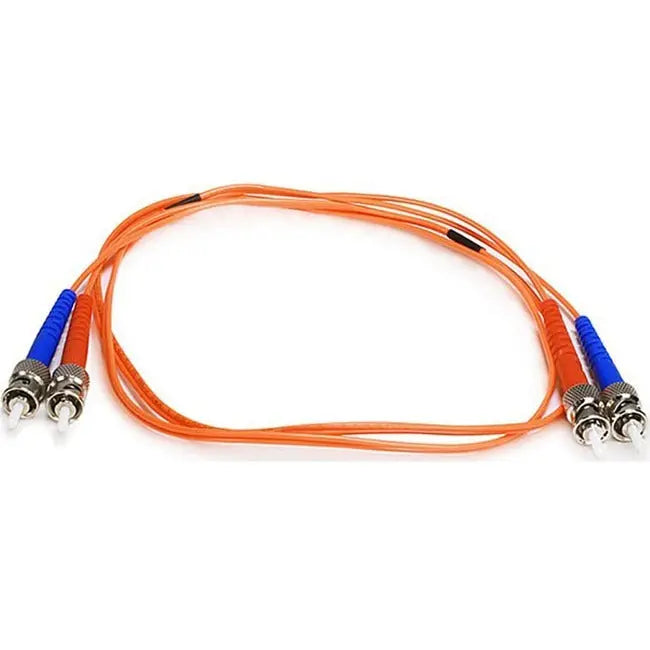 Monoprice Fiber Optic Duplex Network Cable (Part #2601) – Orange Multi-Mode 62.5 µm Core, ST Connectors