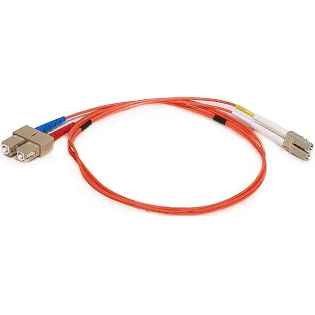 Monoprice Fiber Optic Duplex Network Cable (Part #2626) – Orange Multi-Mode OM1 Fiber with Dual LC and SC Connectors