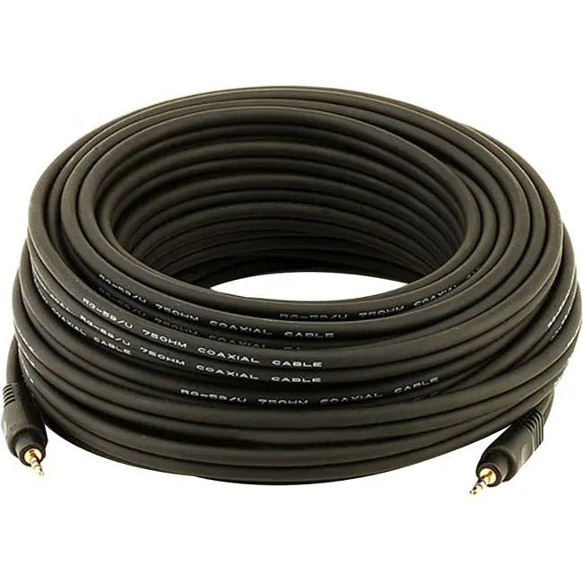Monoprice Premium Mini-phone Audio Cable - 3.5mm Stereo TRS Male to Male, Black