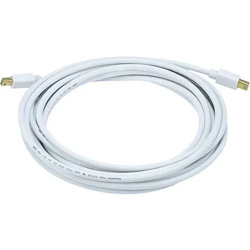 Monoprice 15ft 32AWG Mini DisplayPort Cable - White for Reliable Audio/Video Transmission