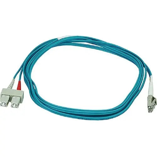 Monoprice 10Gb Fiber Optic Cable, LC/SC, Multi Mode, Duplex – 3 Meters (50/125 Aqua)