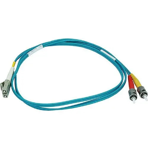 Monoprice 10Gb Fiber Optic Cable, LC/ST, Multi Mode, Duplex - 1 Meter, Aqua