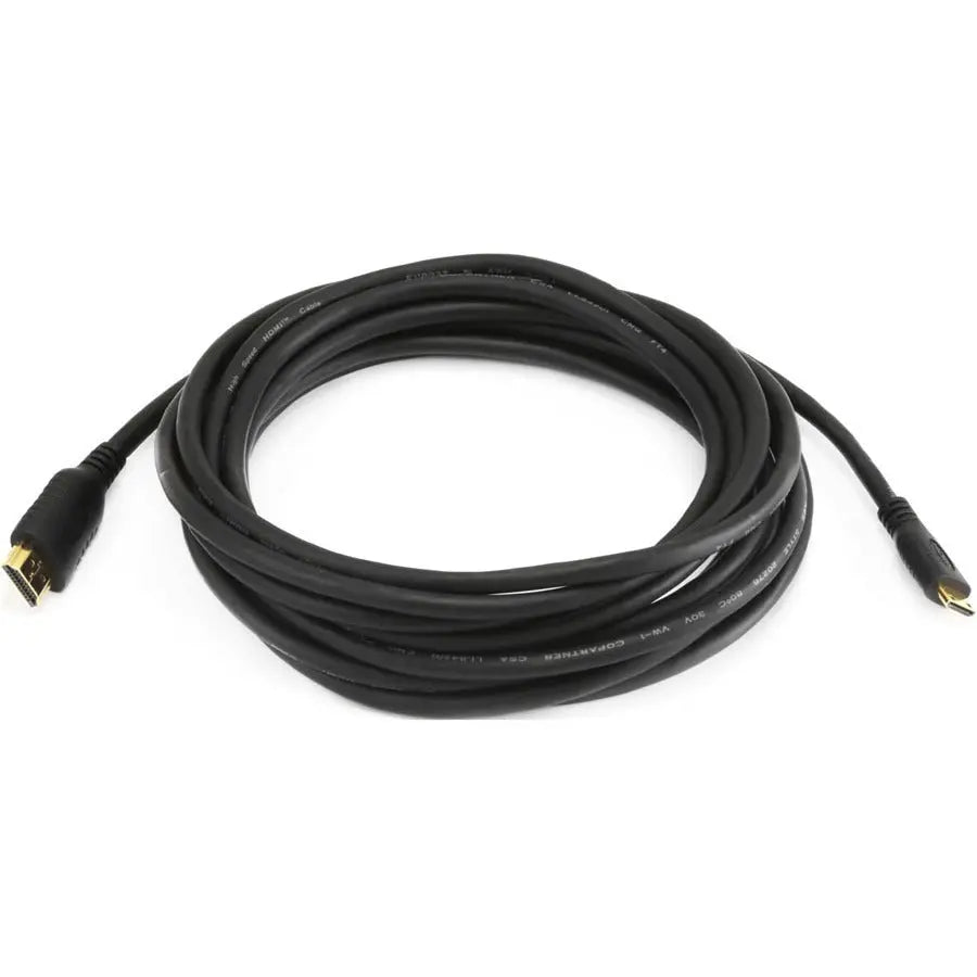 Monoprice Standard HDMI Cable with HDMI Mini Connector, 15ft – High-Speed A/V Cable for Camcorders and Home Entertainment