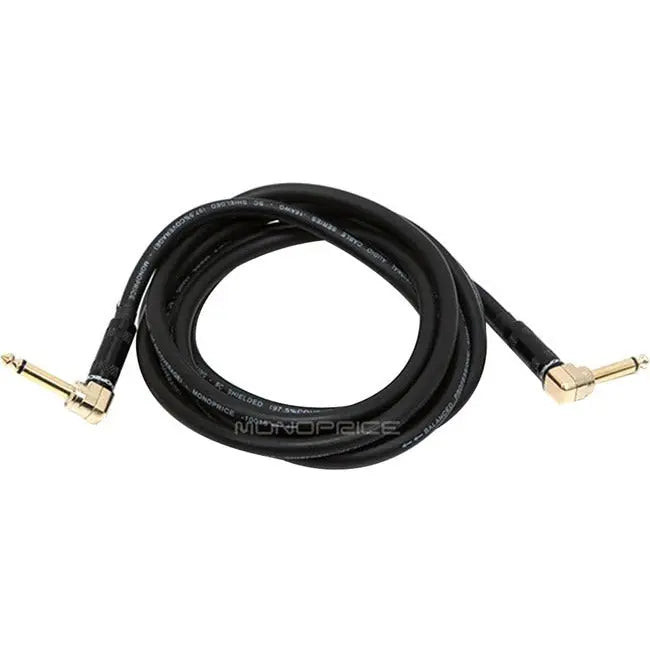 Monoprice Premier 6.35mm Audio Cable with Right-Angled Connectors - 3 Feet