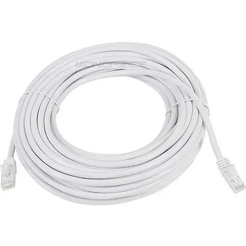 Monoprice FLEXboot Series Cat6 50ft White UTP Ethernet Network Patch Cable - Reliable 24AWG Indoor Connectivity