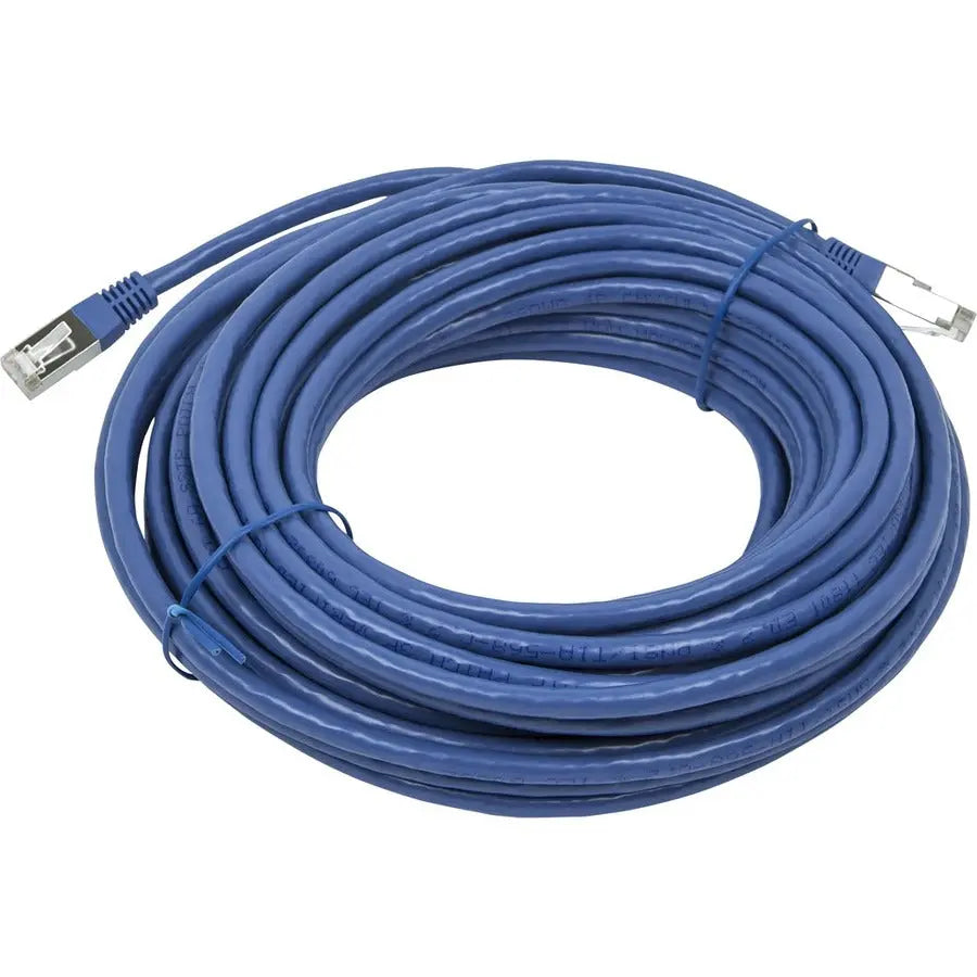 Monoprice Entegrade Cat.6a STP Network Cable - 50 ft Blue Ethernet Cable for Reliable Data Transfer