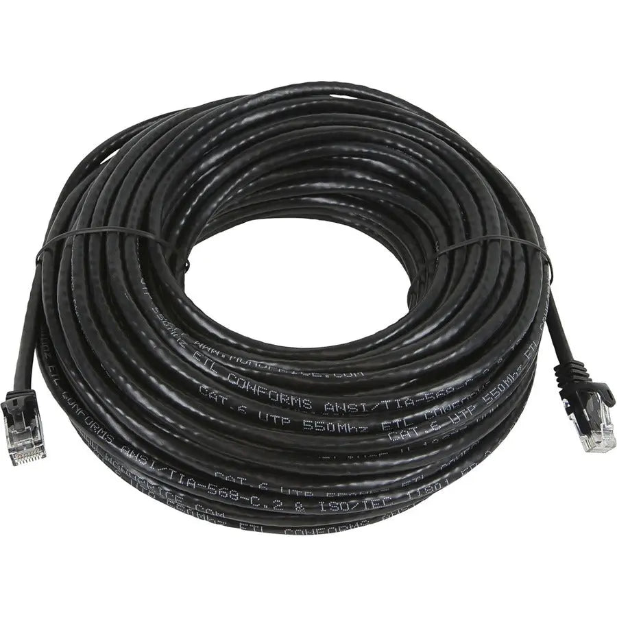 Monoprice FLEXboot Series Cat5e 75ft Black Ethernet Network Patch Cable with Gold Contacts