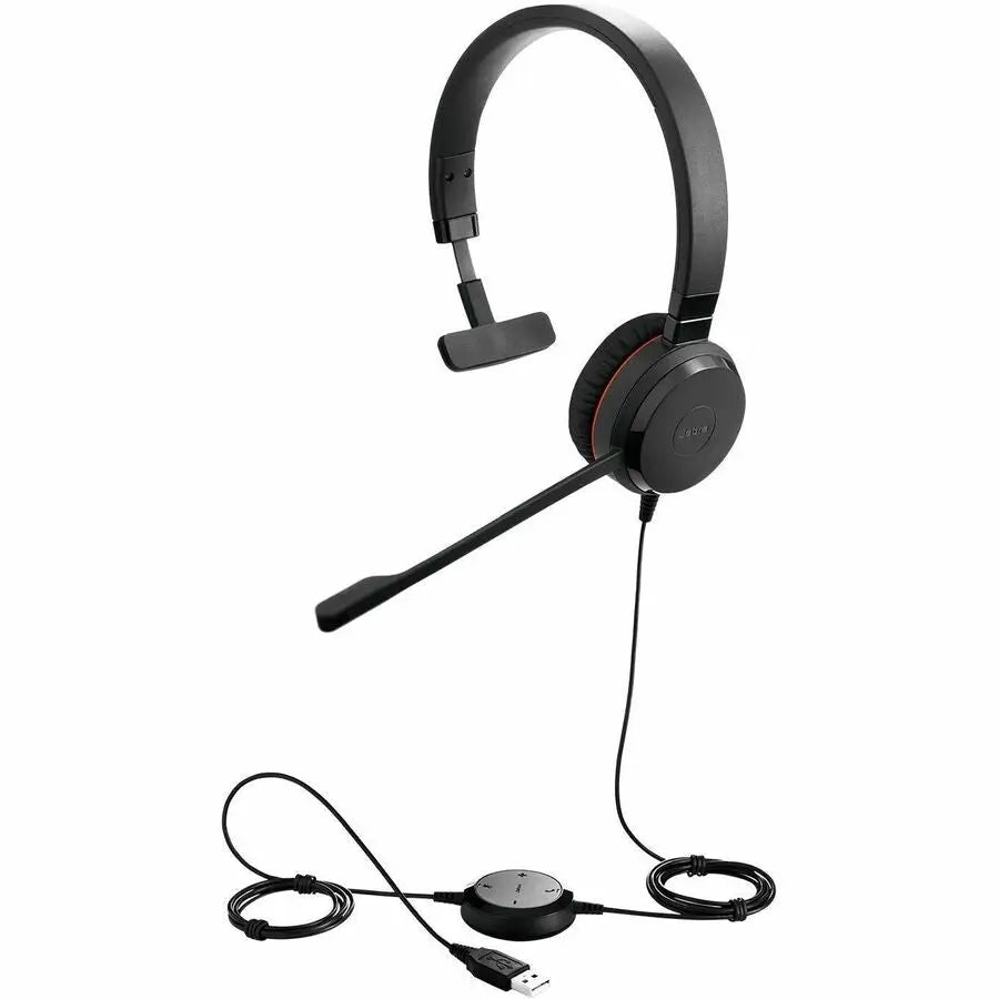 Jabra Evolve 20 Headset with USB-A and USB-C Options for Clear Calls and Music