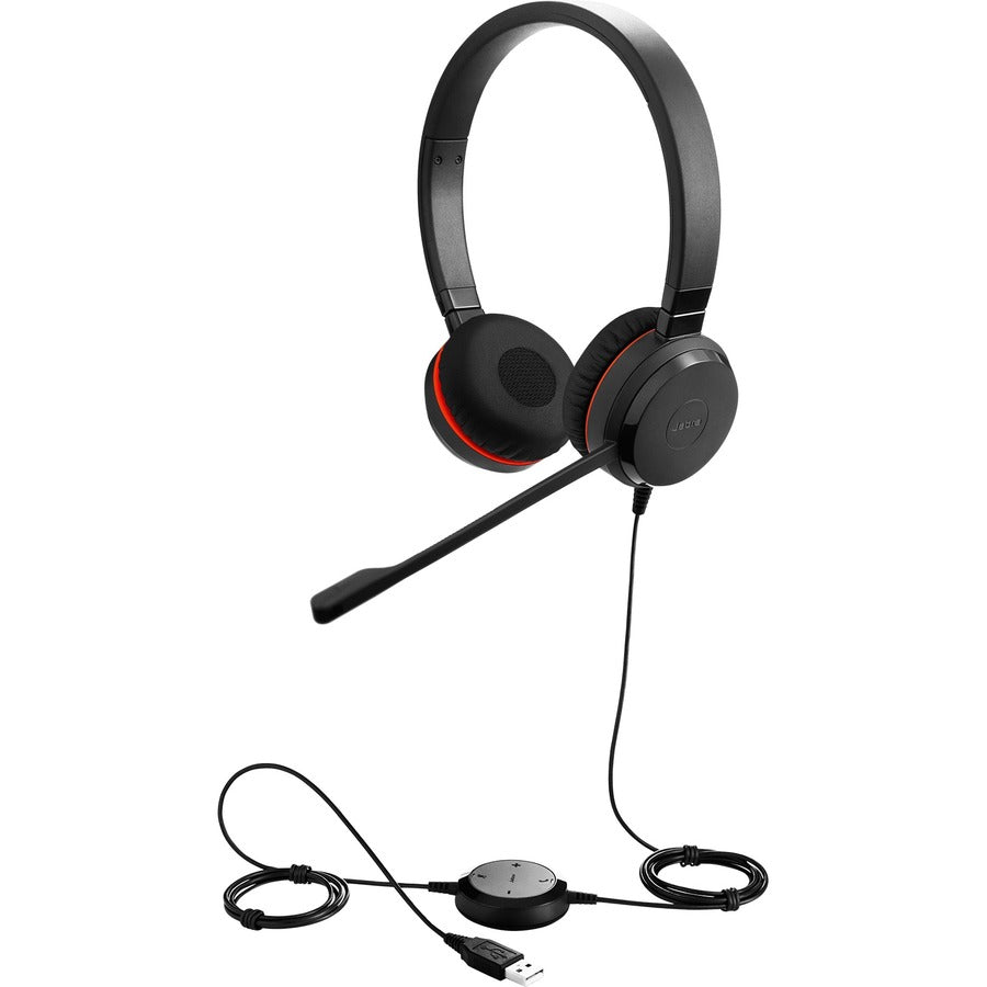 Jabra Evolve 30 II Headset - Premium Office & Call Center Headphones with Noise Cancellation and Stereo Sound