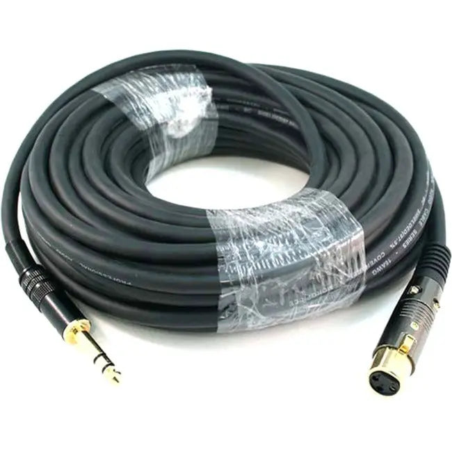 Monoprice 50ft Premier Series XLR Female to 1/4 Inch TRS Male Audio Cable with Gold Plated Connectors