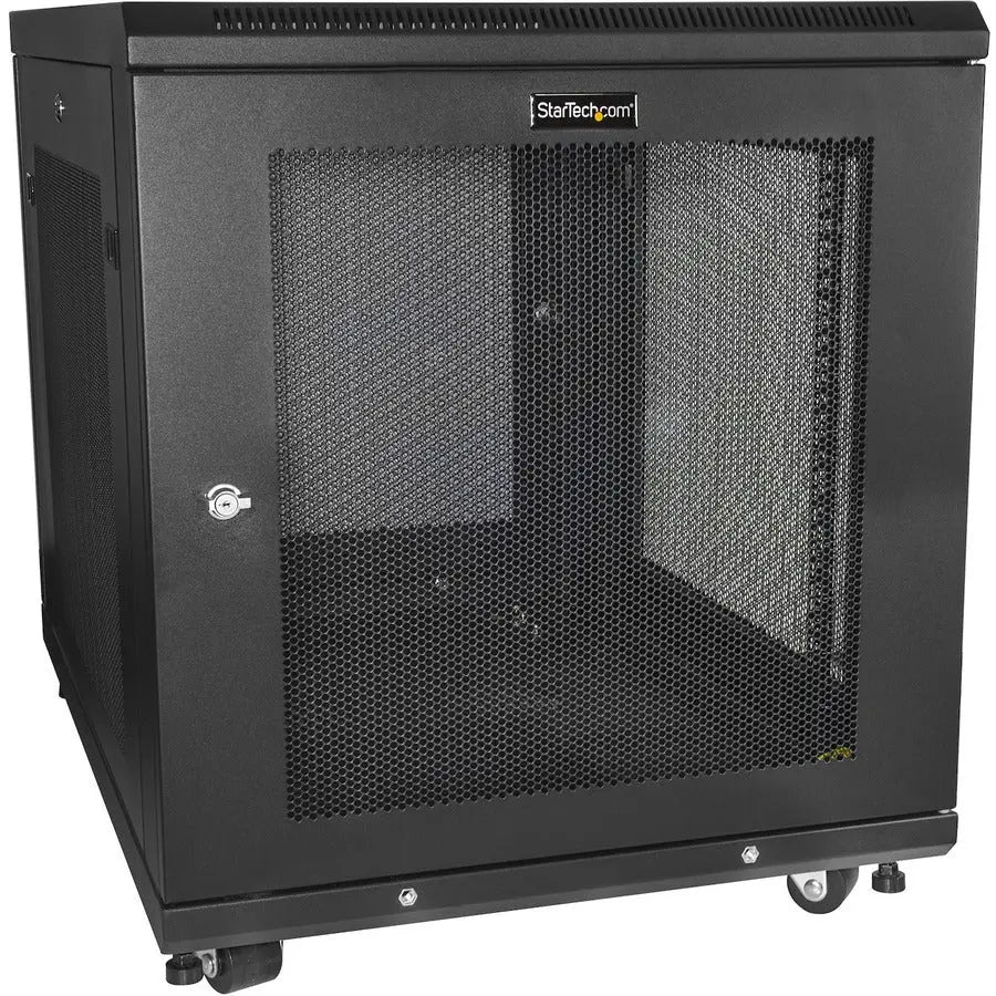 StarTech.com 12U Server Rack Cabinet - 31 inch Deep Enclosure with Lockable Mesh Doors and Adjustable Mounting Depth