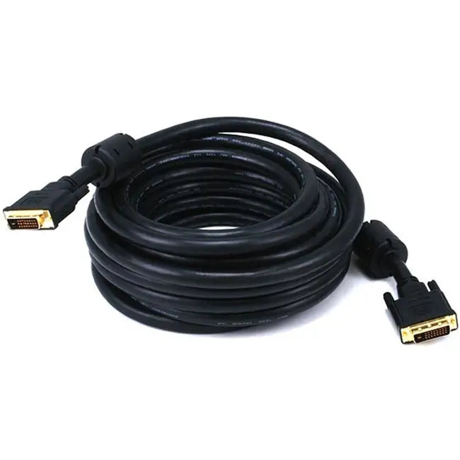 Monoprice 25ft 24AWG CL2 Dual Link DVI-D Digital Video Cable - Black