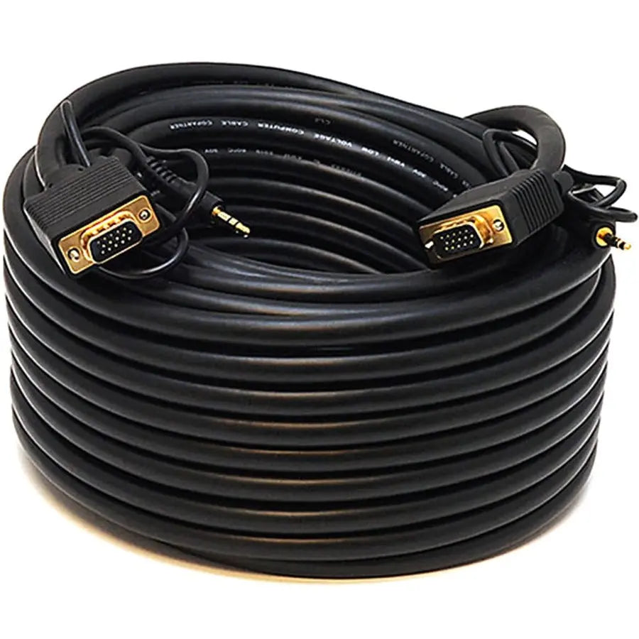 Monoprice Super Mini-phone/VGA Video Cable - 6 ft with Gold-Plated Connectors and Audio Line