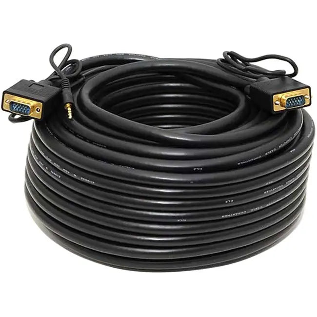 Monoprice 100ft Super VGA HD15 Male/Male Cable with Stereo Audio and Triple Shielding