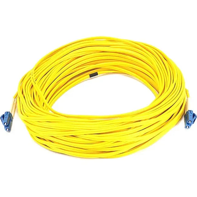 Monoprice Fiber Optic Cable LC/LC Single Mode Duplex - 30 meters, Yellow