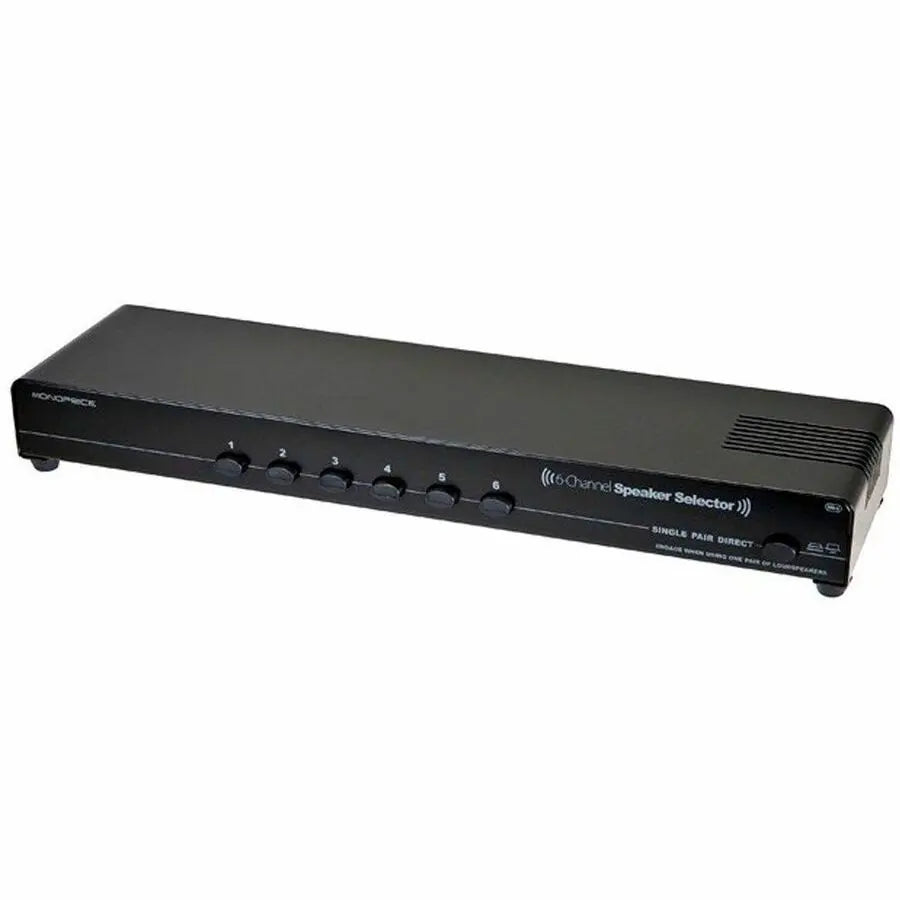 Monoprice 6-Channel Speaker Selector (Part #8229) for Multi-Zone Audio Distribution