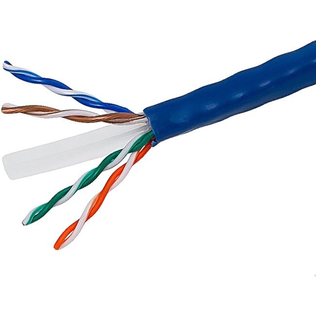Monoprice Cat. 6 UTP Network Cable - 250ft Blue Bulk Ethernet Cable for Reliable Data Transfer