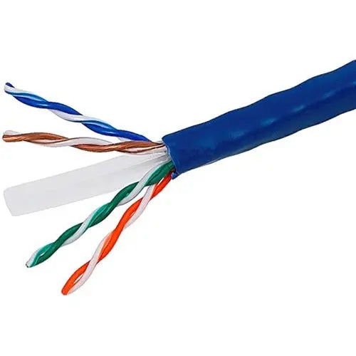 Monoprice Cat. 6 UTP Ethernet Cable – 250 ft Bulk Blue Network Cable for Reliable Data Connectivity
