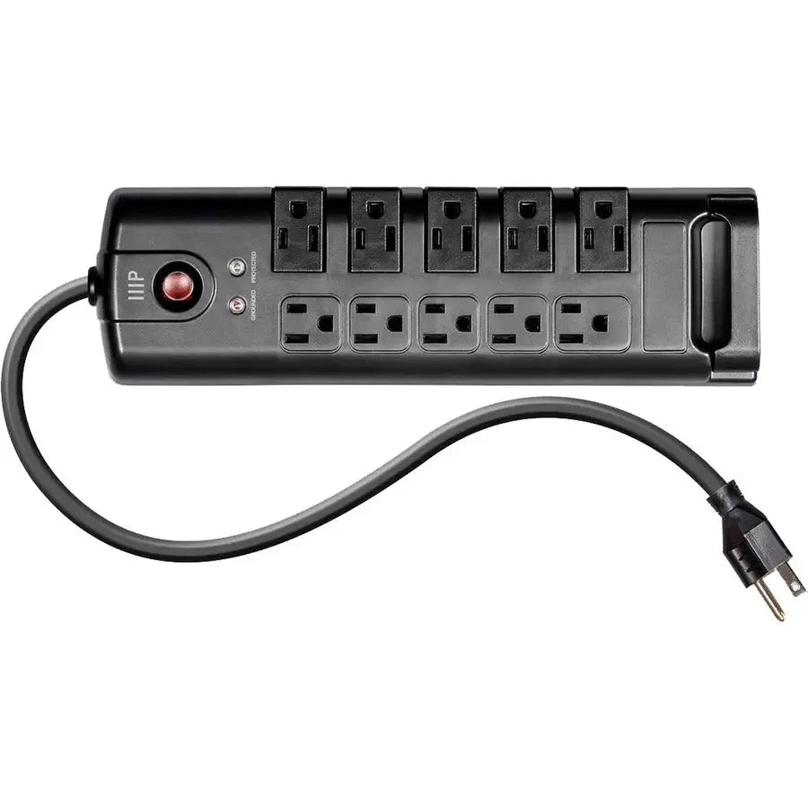 Monoprice 10-Outlets Surge Suppressor/Protector with 2880 Joules Energy Rating and 8 ft Power Cord