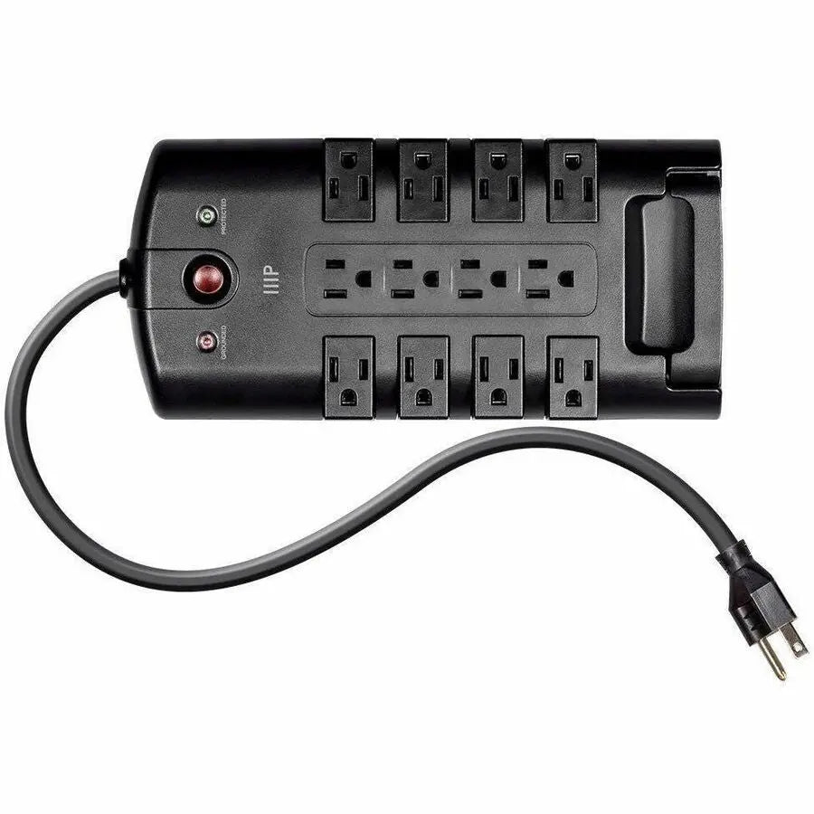 Monoprice Obsidian 15874 12-Outlets Surge Protector with Rotating Outlets and 10 ft Power Cord