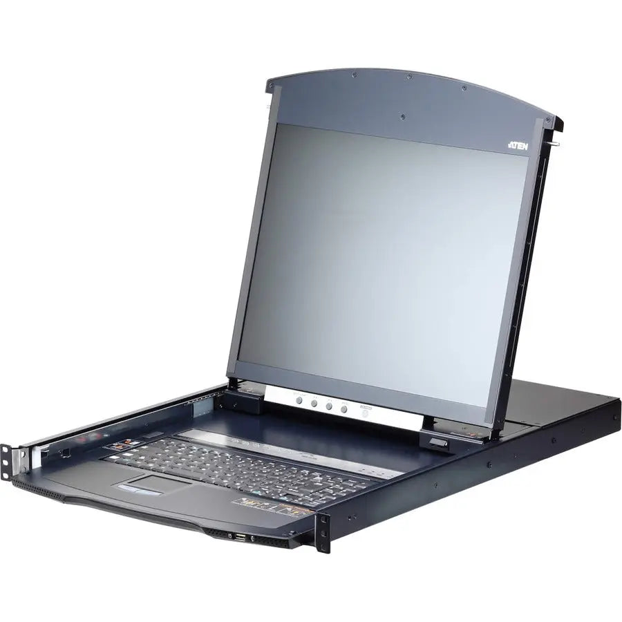 ATEN KL1108VN 8-Port Cat 5 Dual Rail LCD KVM over IP Switch with Rack Mount Kit